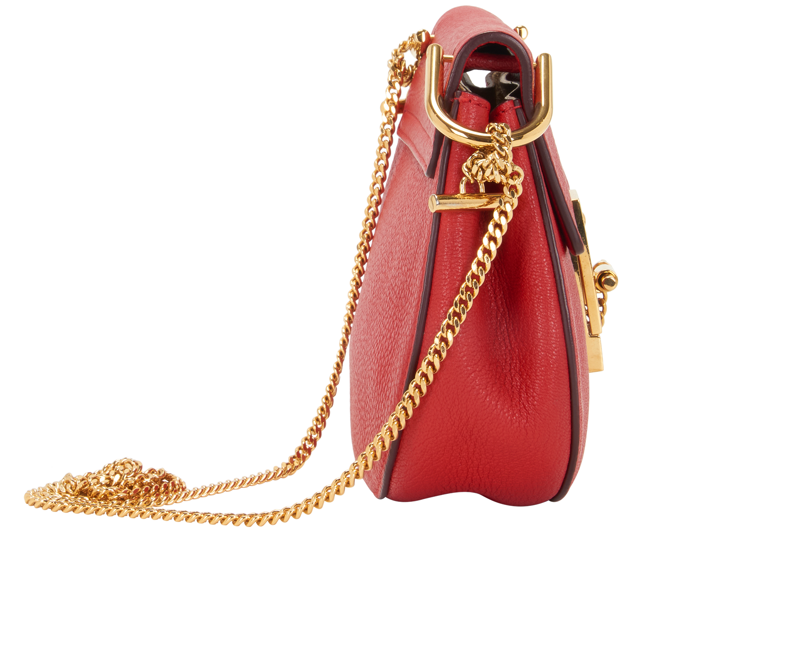 Drew Small, &pound;250, Handbags, Red, Leather, Side view